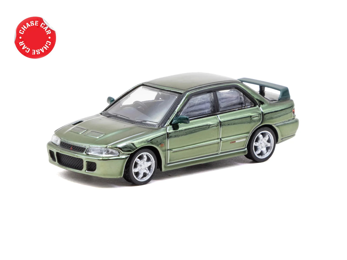 Tarmac Works Global64 1:64 Mitsubishi Lancer GSR Evolution – Vert métallisé – T64G-048-GR