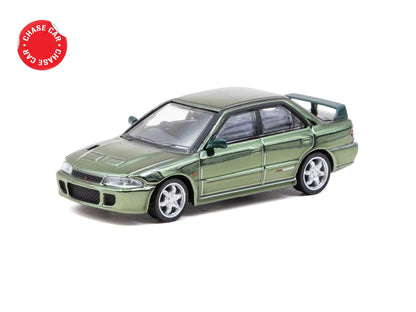 Tarmac Works Global64 1:64 Mitsubishi Lancer GSR Evolution – Vert métallisé – T64G-048-GR