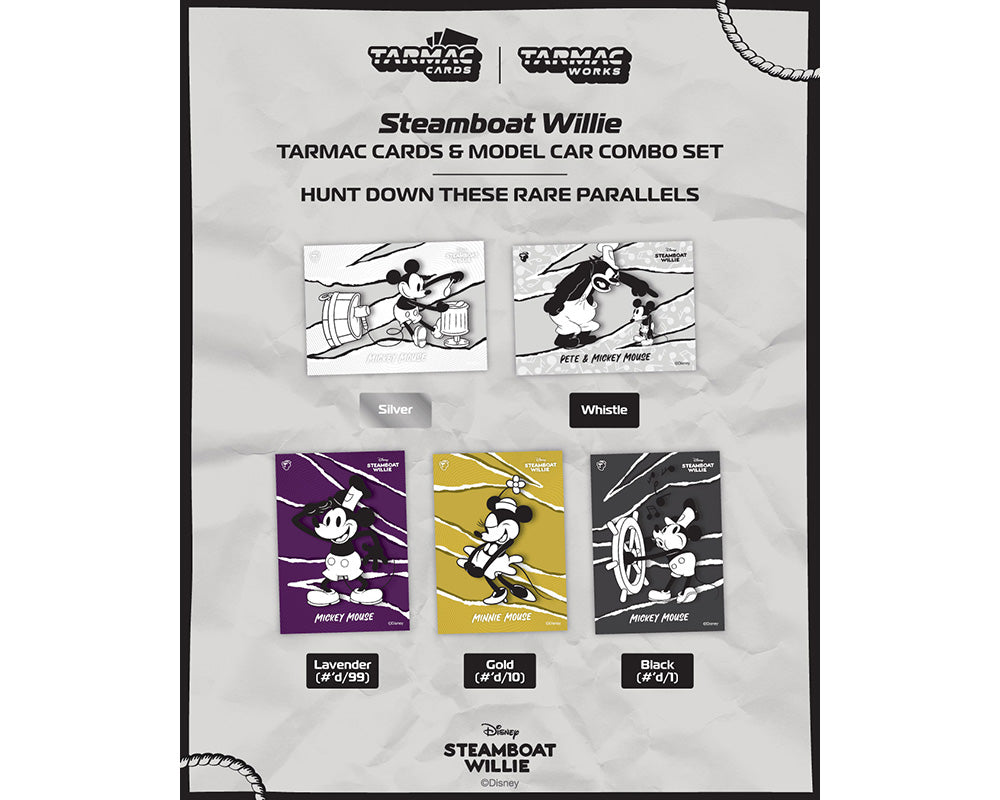 (PRE-ORDER 2026) Toyota Sprinter Trueno AE86 Widebody Jon Sibal Mickey &amp; Friends Steamboat Willie – Tarmac Works 1:64 T64G-060-STEAM