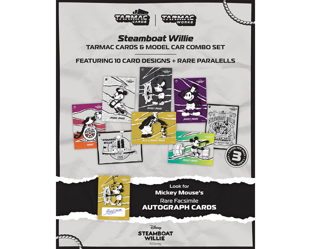 (PRE-ORDER 2026) Toyota Sprinter Trueno AE86 Widebody Jon Sibal Mickey &amp; Friends Steamboat Willie – Tarmac Works 1:64 T64G-060-STEAM