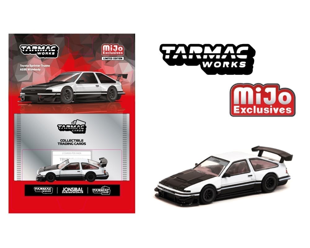 Toyota Sprinter Trueno AE86 Widebody by Jon Sibal with Trading Card