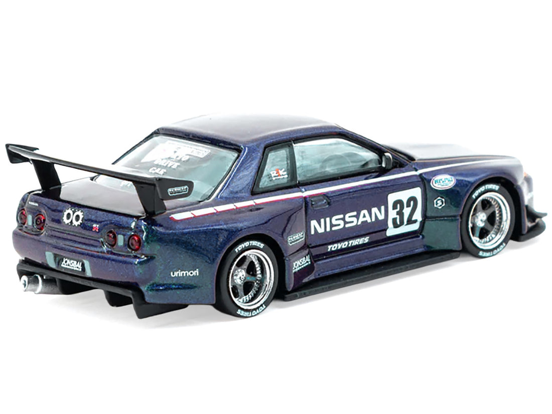 Tarmac Works 1:64-Nissan Skyline (R32) Widebody Midnight Purrple-(T64G-061-MP)