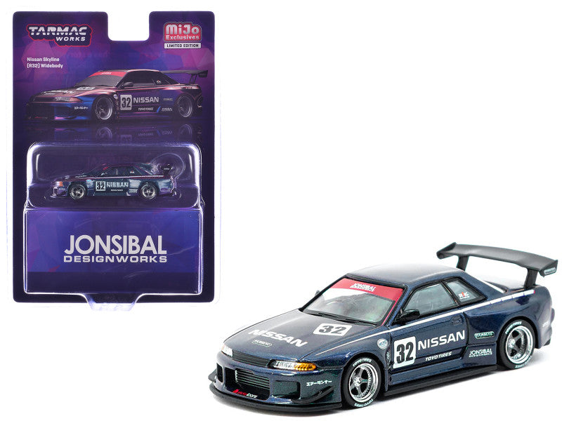 Tarmac Works 1:64-Nissan Skyline (R32) Widebody Midnight Purrple-(T64G-061-MP)