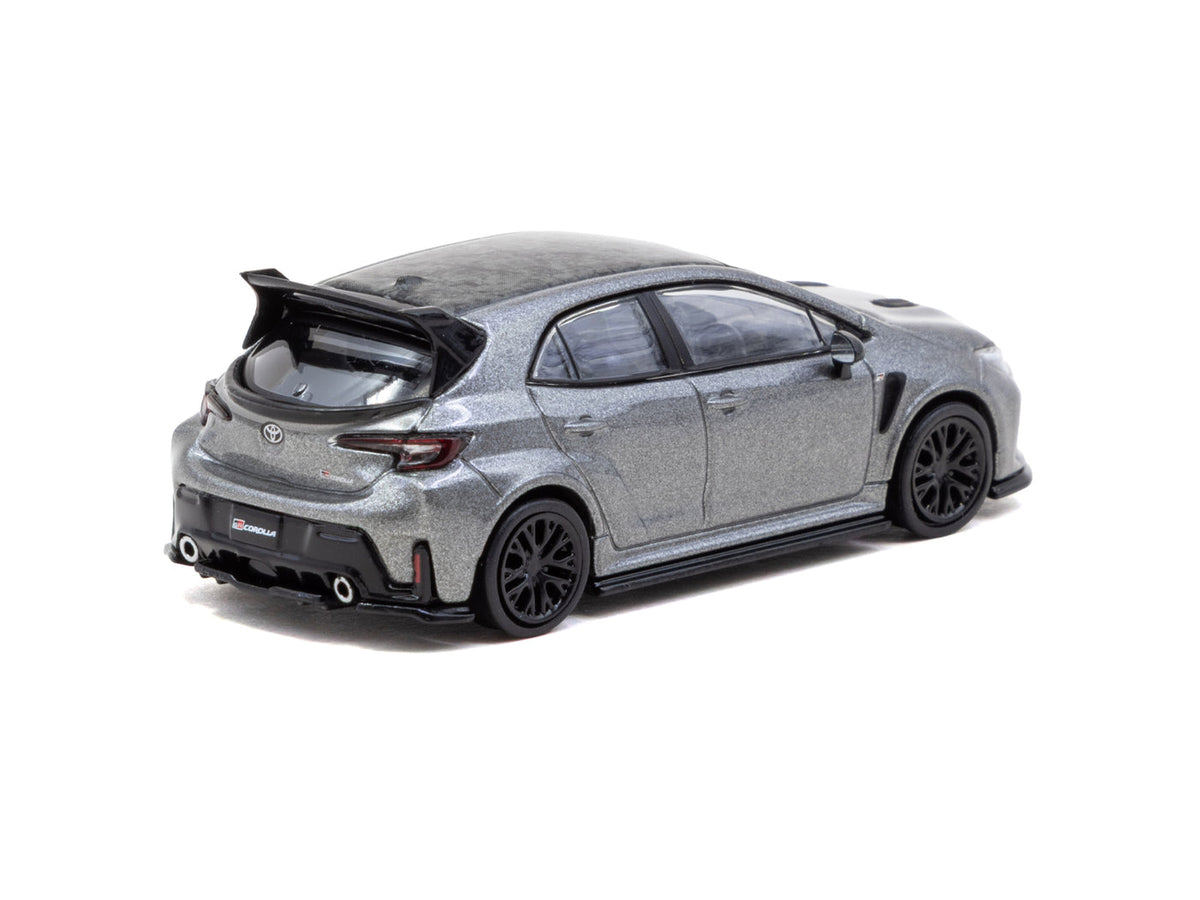 Tarmac Works Global64 1:64 Toyota GR Corolla – Grey – Metal Oil Can Packaging – T64G-066-GY