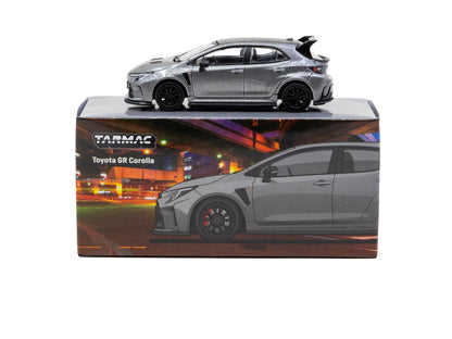 Tarmac Works Global64 1:64 Toyota GR Corolla – Grey – Metal Oil Can Packaging – T64G-066-GY