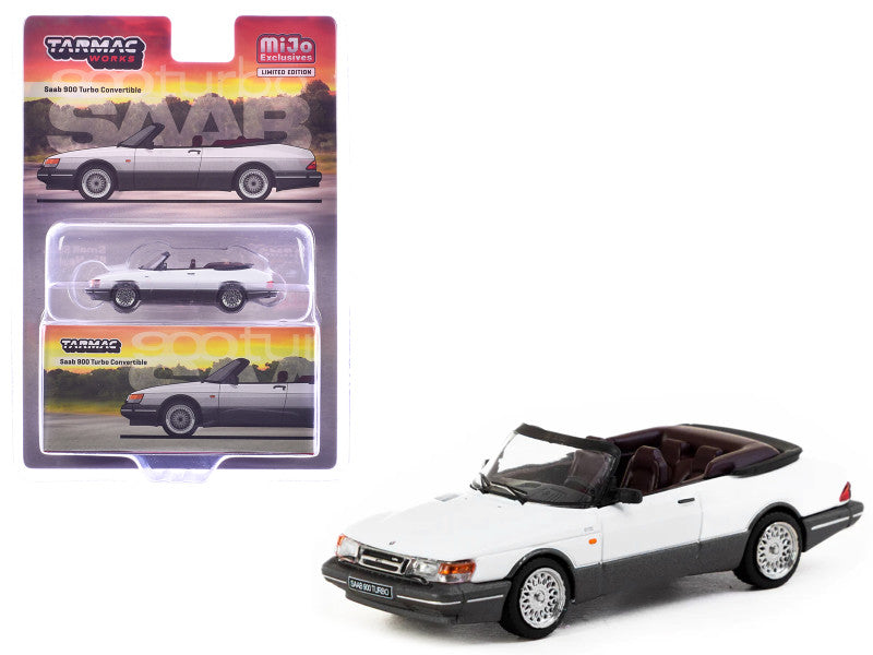 (PRE-ORDER 2025) Tarmac Works 1:64, Saab 900 Turbo Convertible White