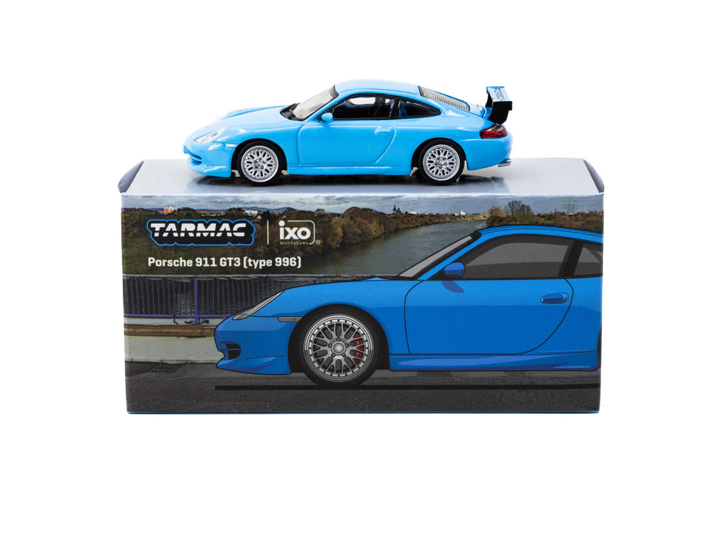 TARMAC WORKS GLOBAL64 1/64-Porsche 911 GT3 (type 996) Light Blue T64G-069-BL