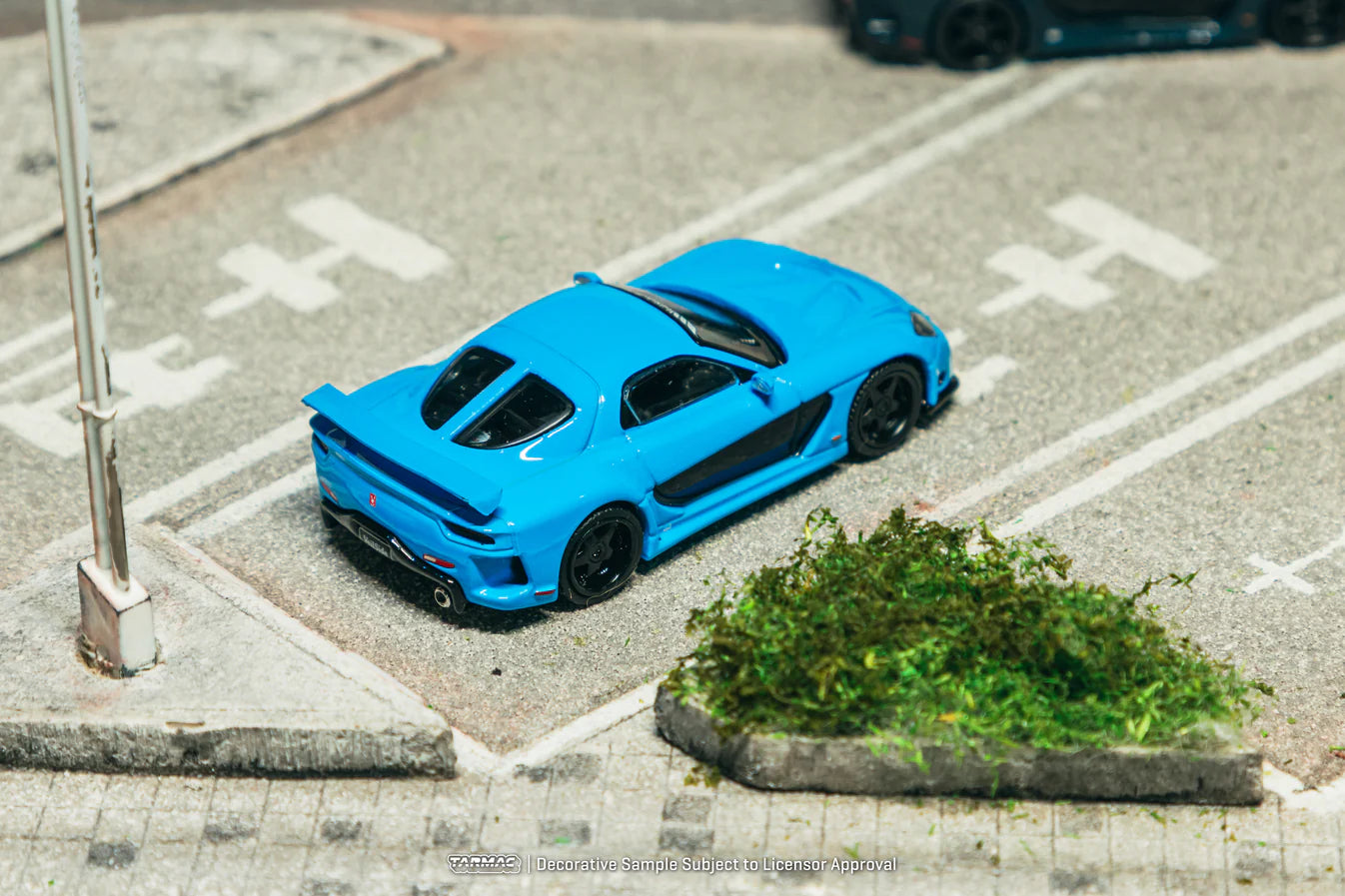 Mazda RX-7 VeilSide Fortune7 Blue Tarmac Works Global64 1:64 T64G-075-BL