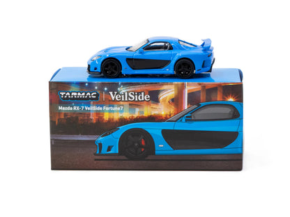 Mazda RX-7 VeilSide Fortune7 Blue Tarmac Works Global64 1:64 T64G-075-BL