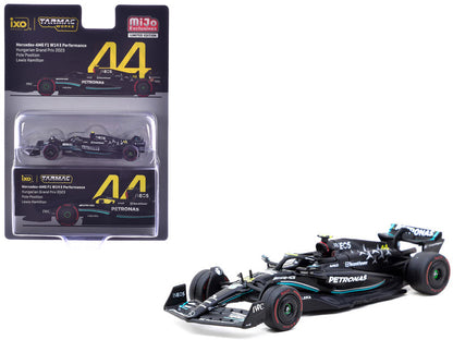 Tarmac Works-Mercedes-AMG F1 W14 E Performance Hungarian Grand Prix 2023 Pole Position Lewis Hamilton T64G-F064-LH1
