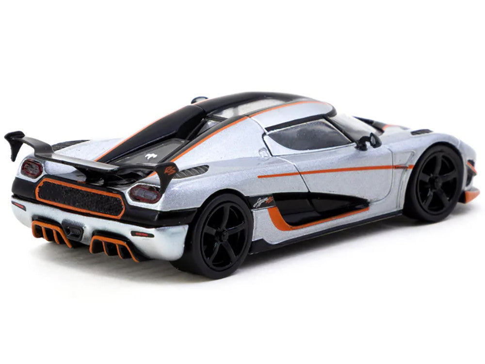 Tarmac Works- Koenigsegg Agera RS Moon Silver / Black T64G-TL005-MS