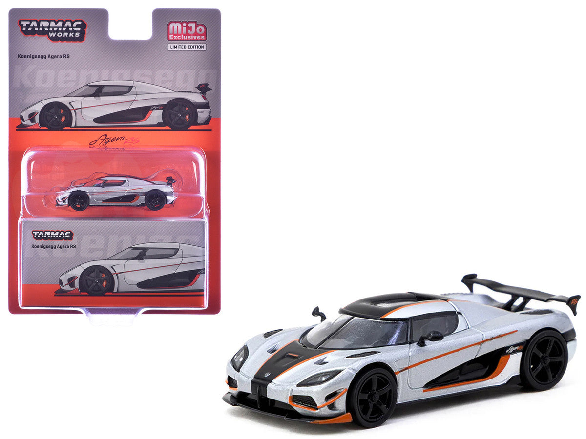 Tarmac Works- Koenigsegg Agera RS Moon Silver / Black T64G-TL005-MS