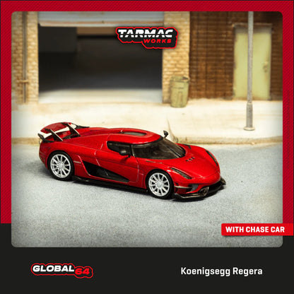 Tarmac Works 1:64- Koenigsegg Regera Red Metallic T64G-TL017-RE