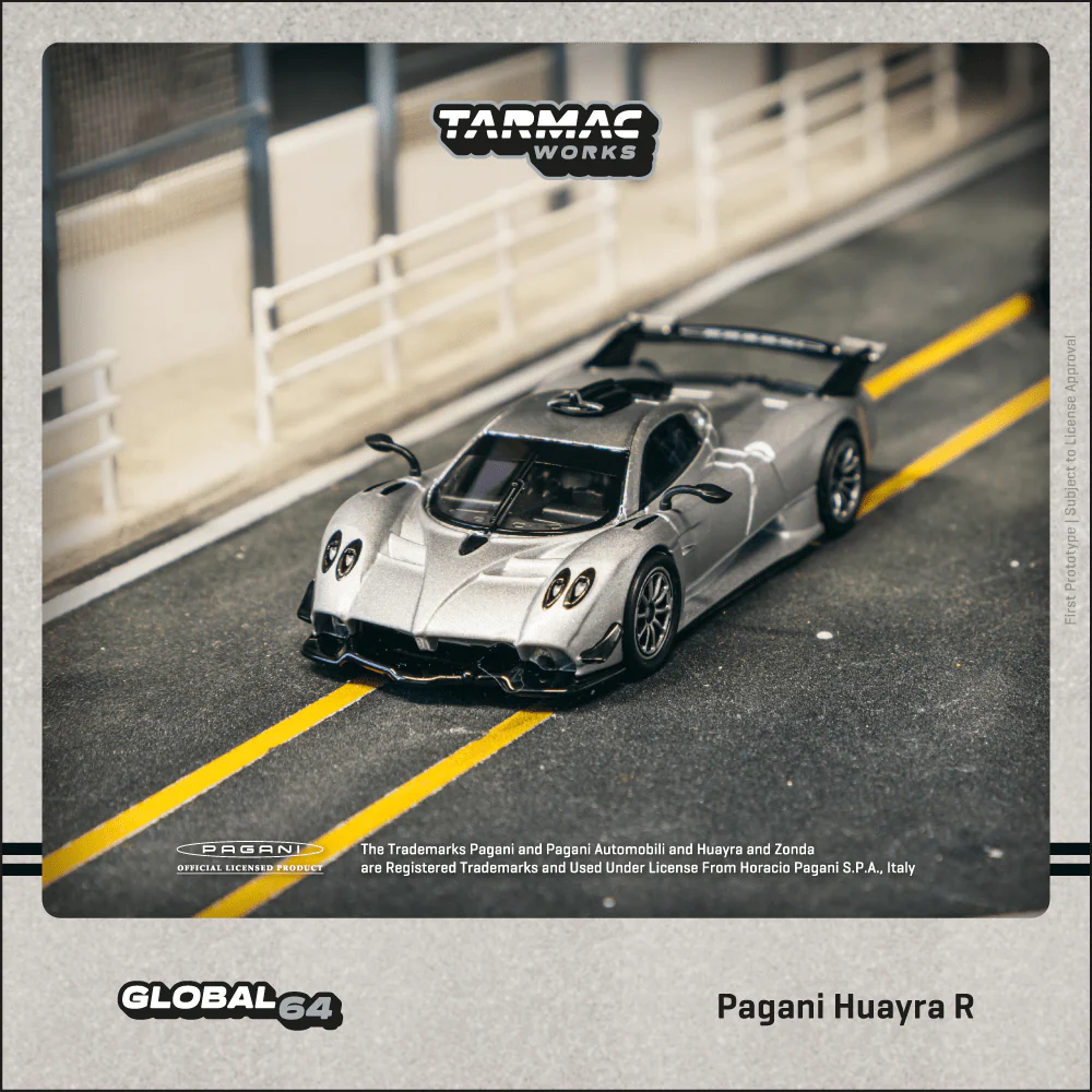 Tarmac Works 1:64, Pagani Huayra R Satin Silver