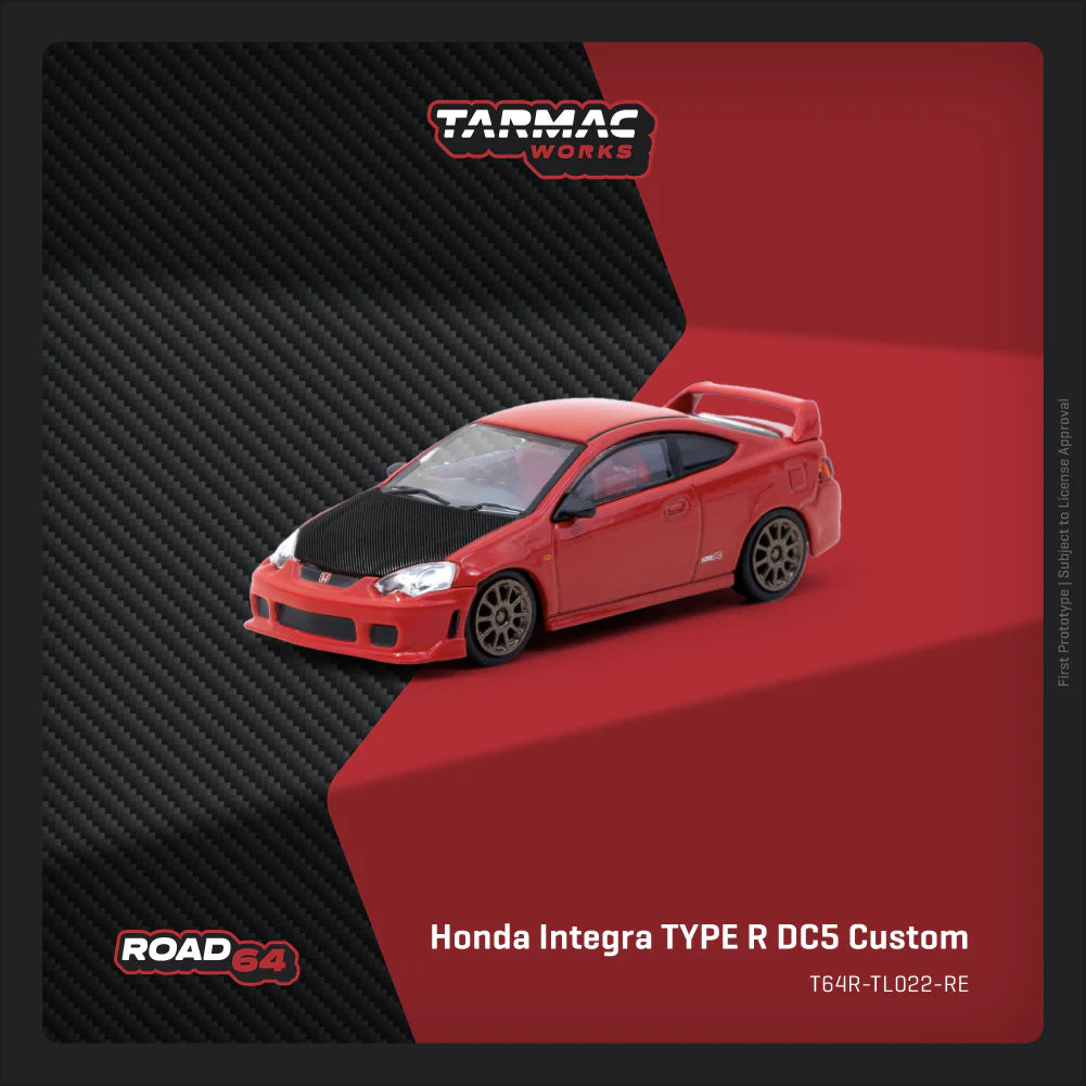 TARMAC WORKS ROAD64 1/64 Honda Integra TYPE R DC5 Custom RED T64R-TL022-RE