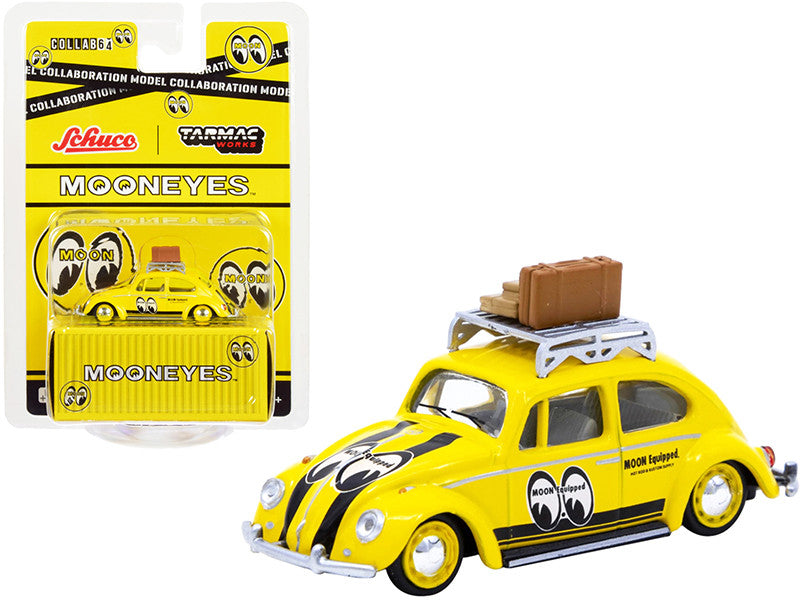 Volkswagen Beetle With Roof Rack and Luggage Mooneyes