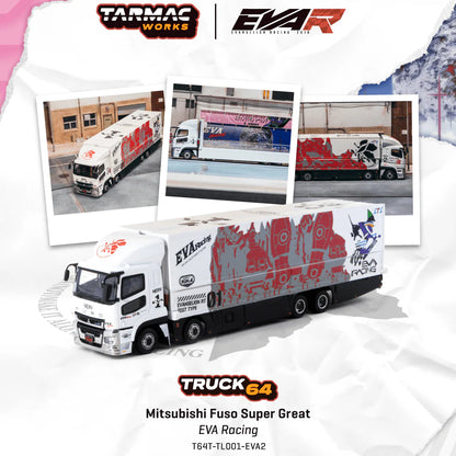 Mitsubishi Fuso Super Great EVA Racing Tarmac Works Truck64 1:64 T64T-TL001-EVA2