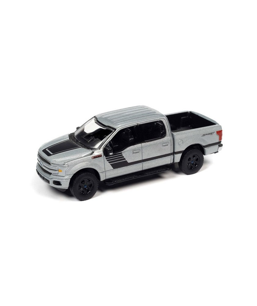 2019 Ford F-150 XLT Sport (Iconic Silver Metallic w/Black Hood &amp; Side Stripes)