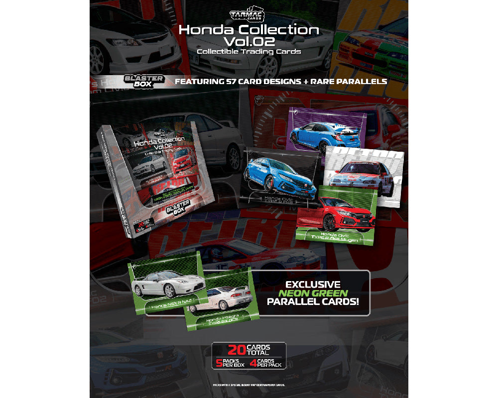 (PRE-ORDER 2026/2027) Tarmac Cards Honda Collection Vol. 2 – Blaster Box – Limited Edition – TC-HONC-B02