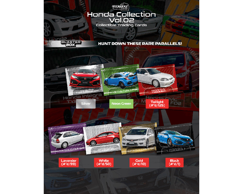 (PRE-ORDER 2026/2027) Tarmac Cards Honda Collection Vol. 2 – Blaster Box – Édition limitée – TC-HONC-B02
