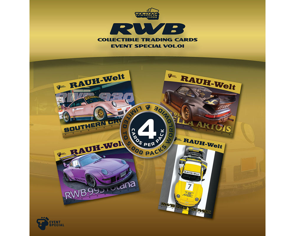 Tarmac Cards RWB Event Special Edition Collectible Trading Cards Vol. 01 (1 box of 10 pack)
