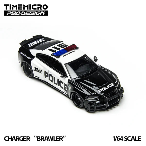 Time Micro x PSC DESIGN 1:64 Charger "Brawler" LSPD TM648201