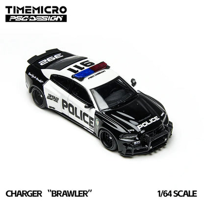Time Micro x PSC DESIGN 1:64 Charger "Brawler" LSPD TM648201
