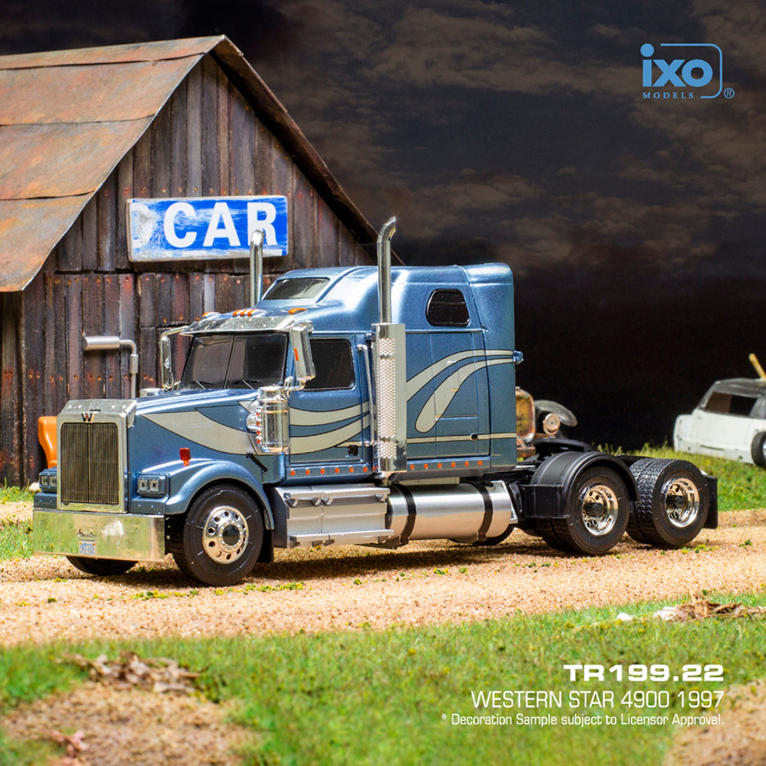 1997 Western Star 4900 Tractor, Blue Metallic (1:43)