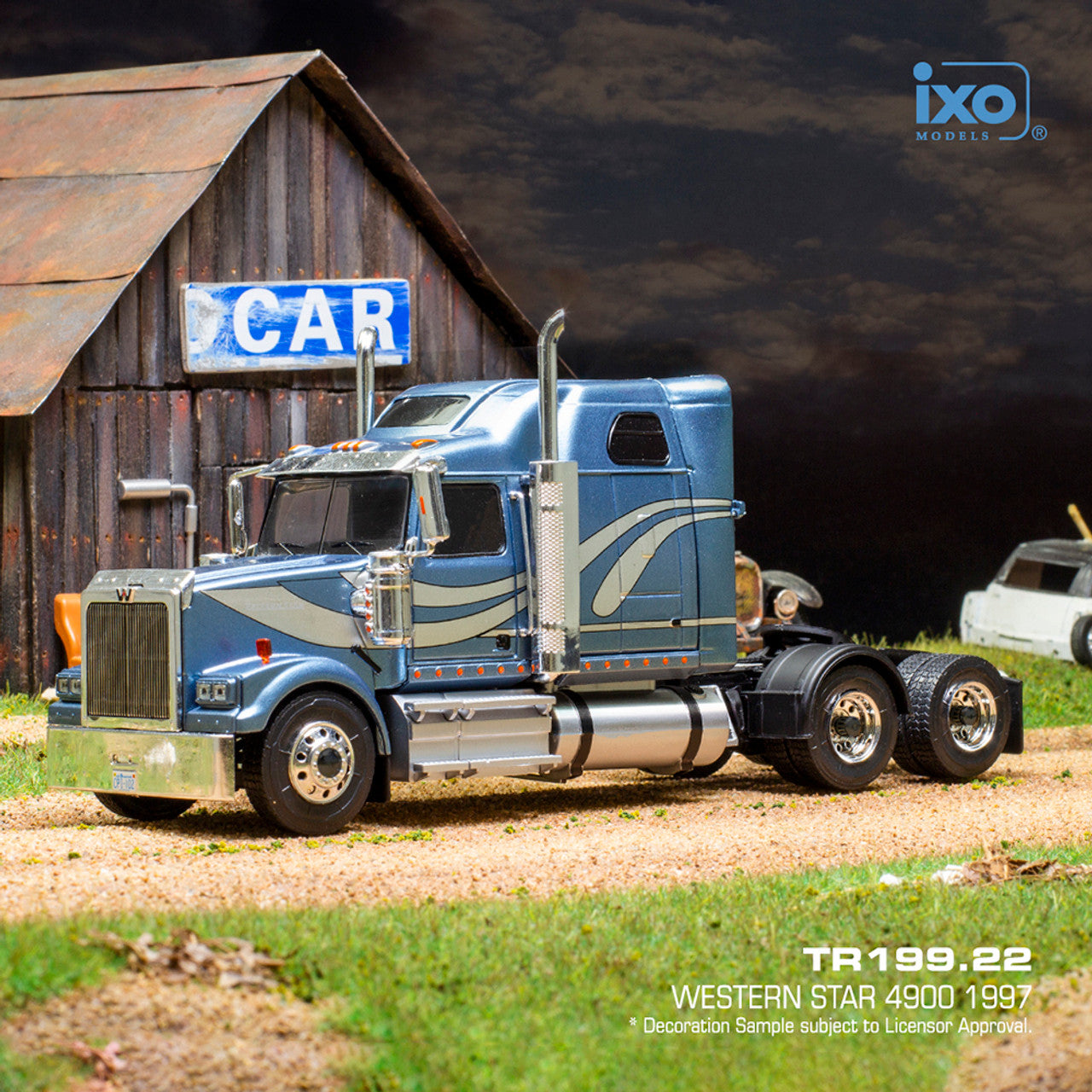 1997 Western Star 4900 Tractor, Blue Metallic (1:43)