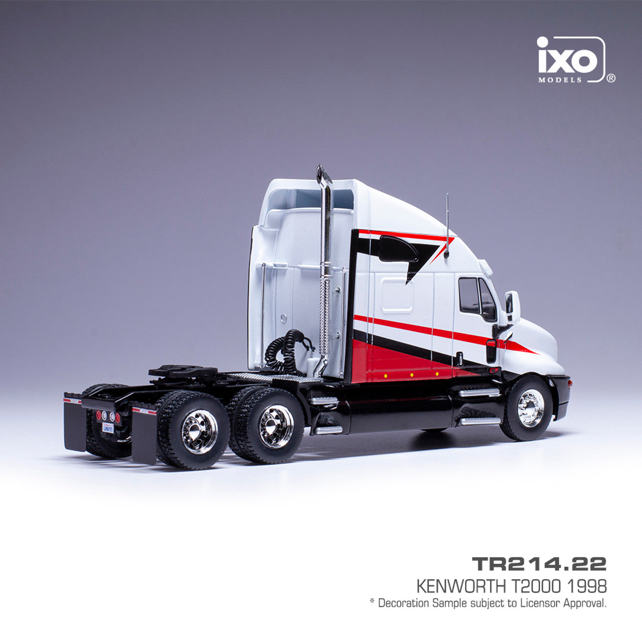 (PRE-0RDER 2025) KENWORTH T2000 1998 White and Red (1:43)