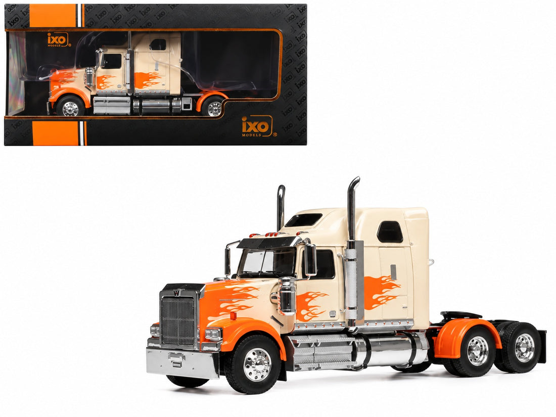 IXO Models 1:43 2000 Western Star 4900 – Beige / Orange – TR238