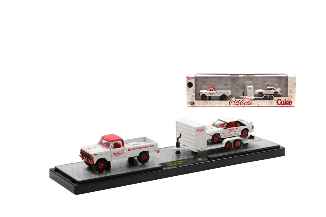 Chase Cars-Coca-Cola 1969 Ford F-100 4x4 &amp; 1990 Ford Mustang GT