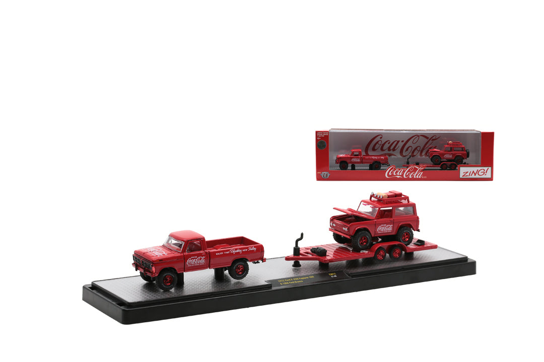 Chase Cars-Coca-Cola 1972 Ford F-250 Explorer 4x4 &amp; 1966 Ford Bronco