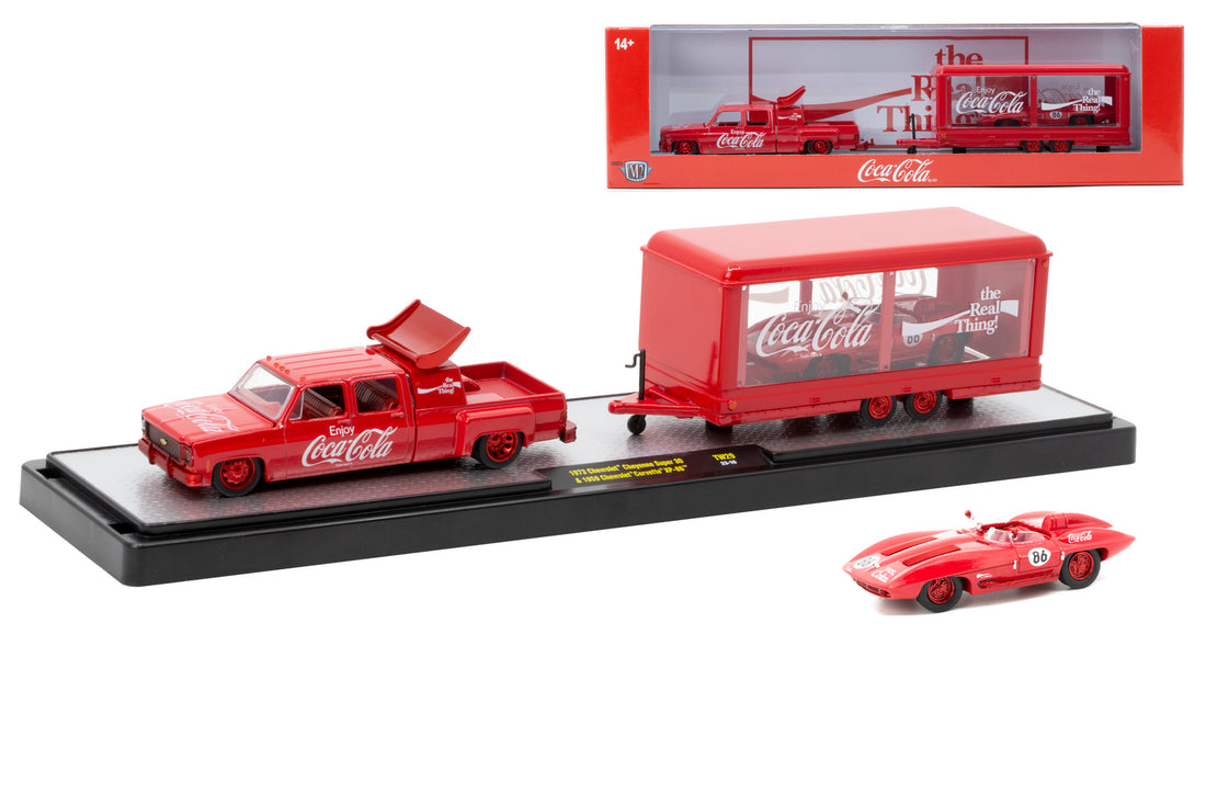 Chase Cars-Coca-Cola 1973 Chevrolet Cheyenne Super 30 &amp; 1959 Chevrolet Corvette XP-86