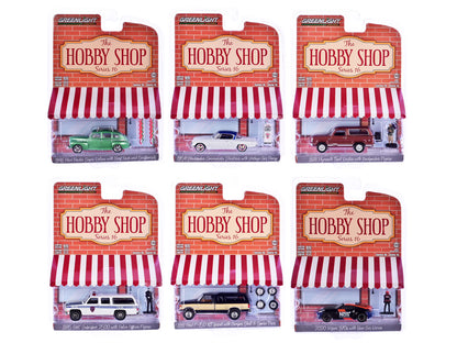 GreenLight 1:64 The Hobby Shop Série 16 – Studebaker Commander Starliner 1954 avec pompe à essence Vintage Wayne 505 – Chevron Supreme – GL97160-B