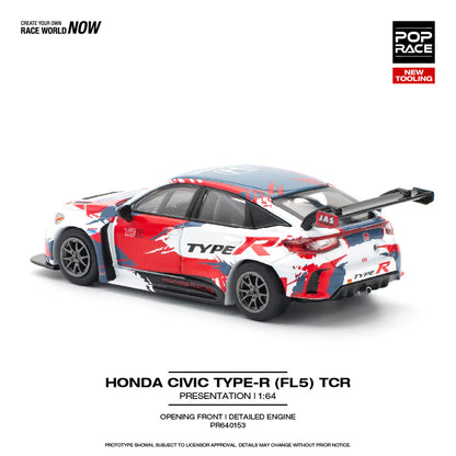 POPRACE 1/64 - Honda Civic Type-R (FL5) - &quot;TCR Presentation&quot; - PR640153