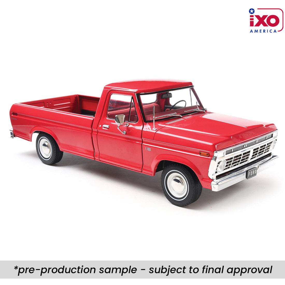 (PRE-0RDER 2025) 1974 Ford F-100 - Candy Apple Red (1:18)