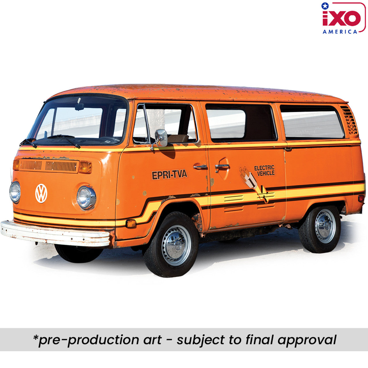 (PRE-0RDER 2026) 1978 Volkswagen Type 2 Bus "Elektrotransporter" - Orange (1:18)