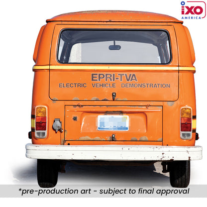 (PRE-0RDER 2026) 1978 Volkswagen Type 2 Bus "Elektrotransporter" - Orange (1:18)