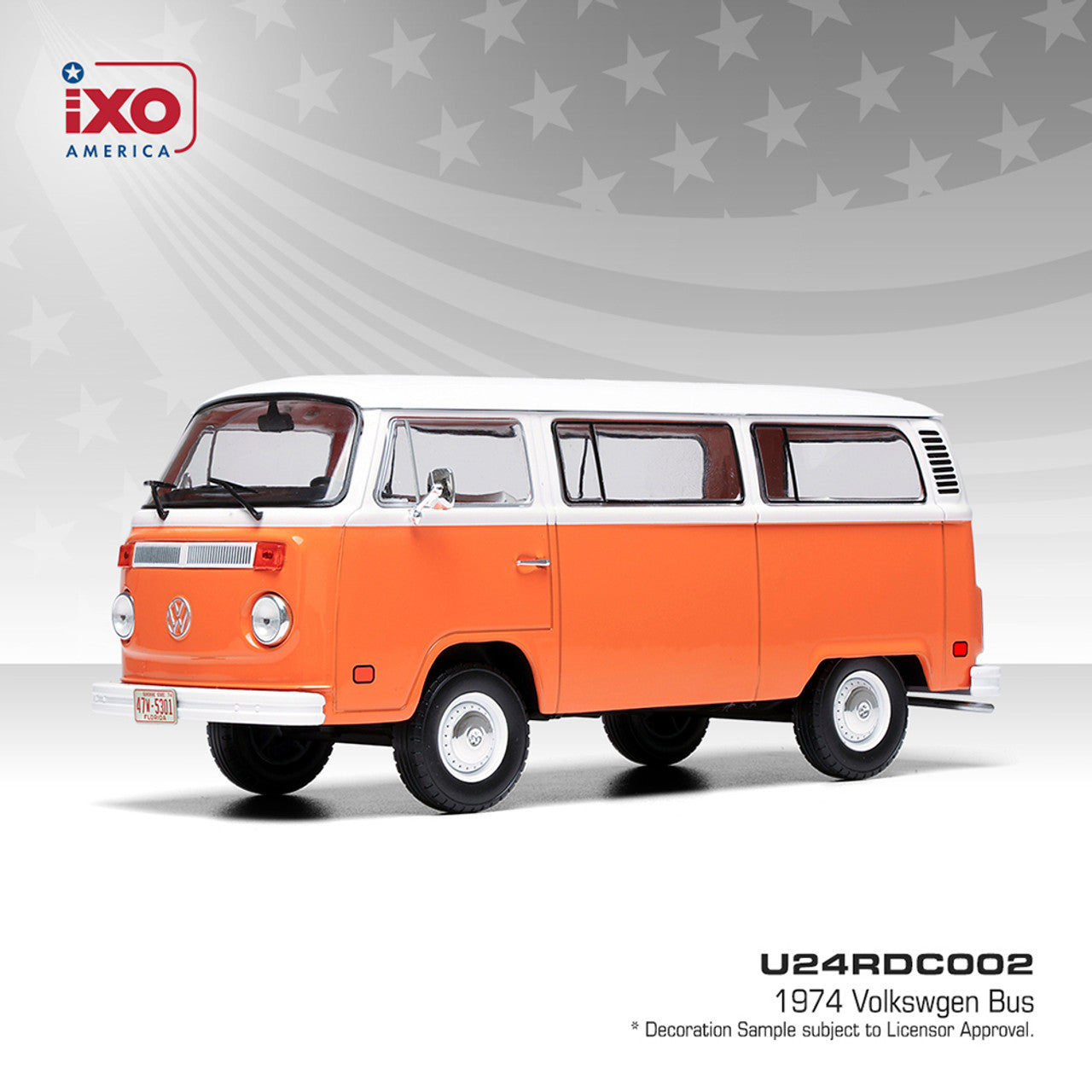 1974 Volkswgen Bus - Brilliant Orange (1:24) U24RDC002