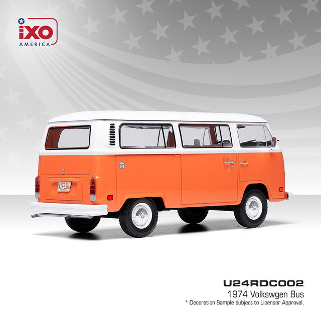 1974 Volkswgen Bus - Brilliant Orange (1:24) U24RDC002