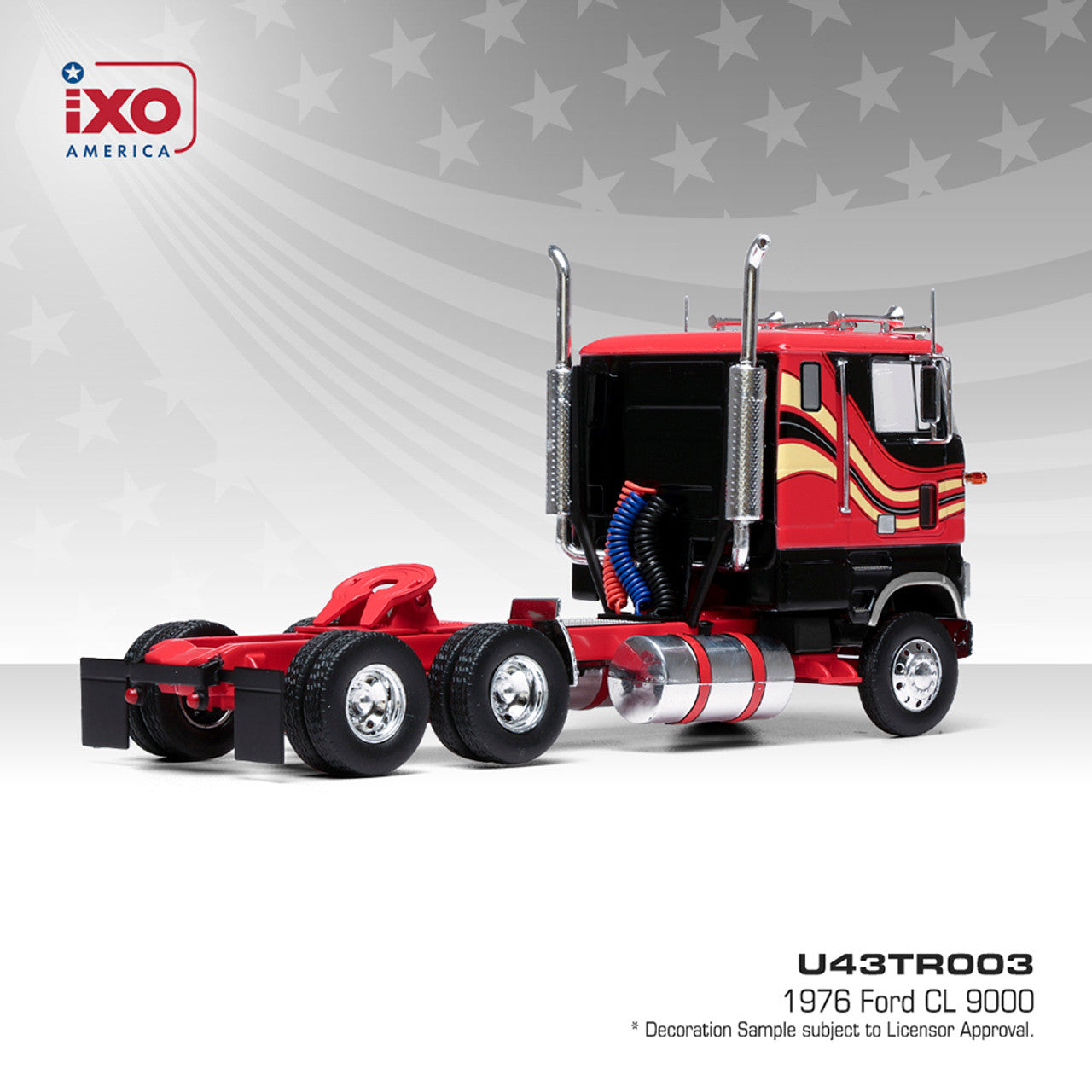 1976 Ford CL 9000 - Red and Black (1:43) U43TR003
