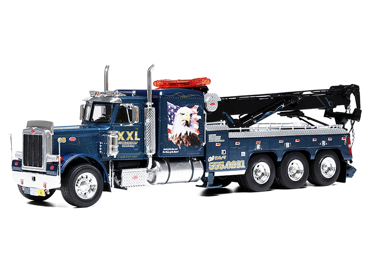 1980 Peterbilt 359 Wrecker - Blue w/ Eagle (1:43) U43TTR001