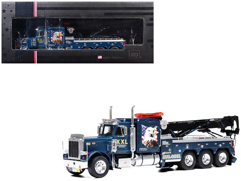 1980 Peterbilt 359 Wrecker - Blue w/ Eagle (1:43) U43TTR001
