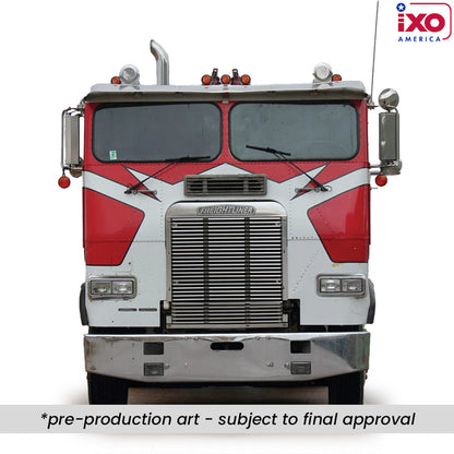 (PRE-0RDER 2025) 1987 Freightliner FLA Tow Truck - Red &amp; White (1:43)