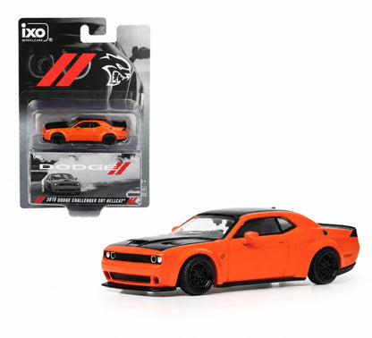 IXO America 1:64 2019 Dodge Challenger SRT Hellcat – Go Mango – U64RDC001