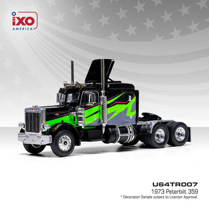 1973 Peterbilt 359 - Black and Lime (1:64)
