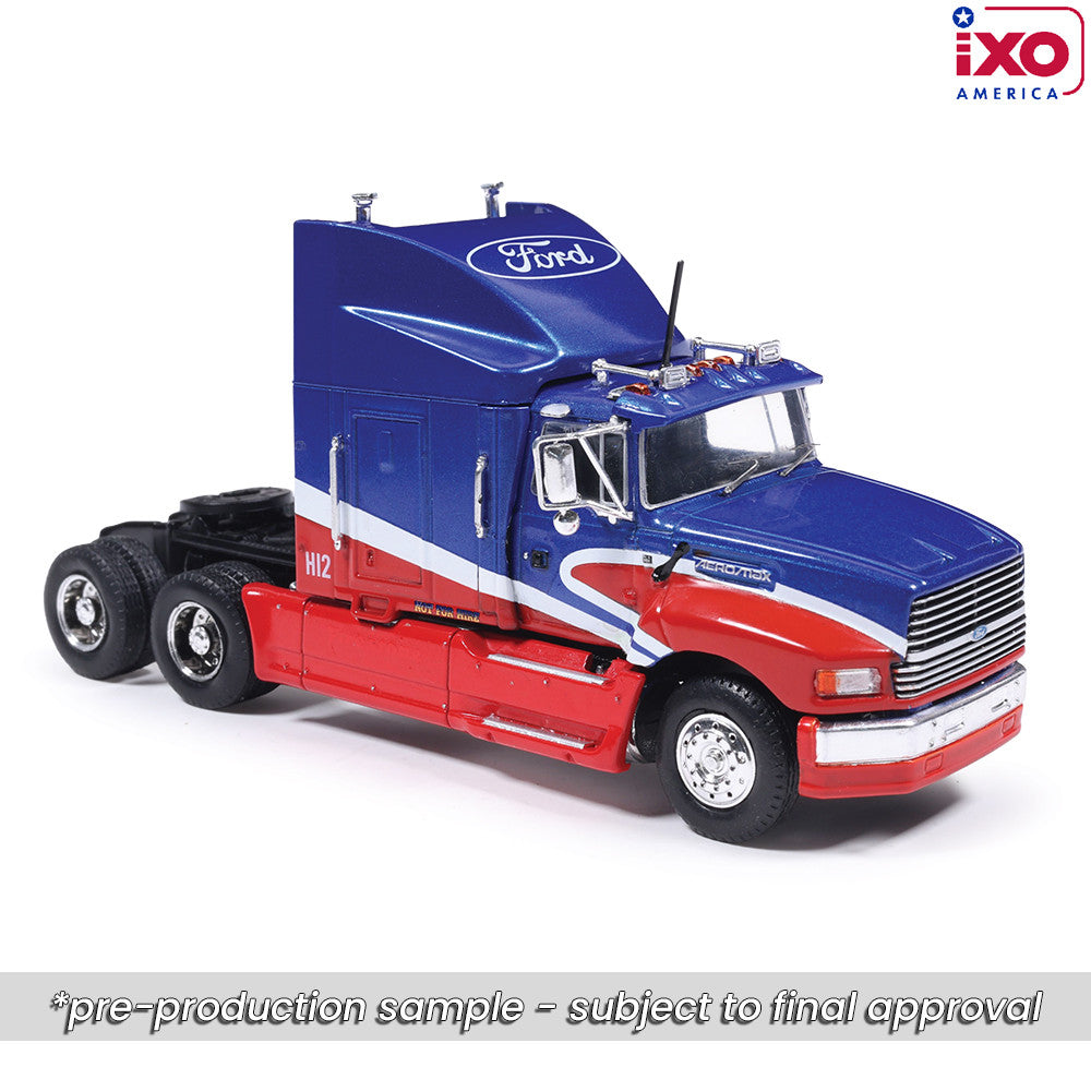 (PRE-0RDER 2026) 1990 Ford Aeromax  - (Red/Blue)