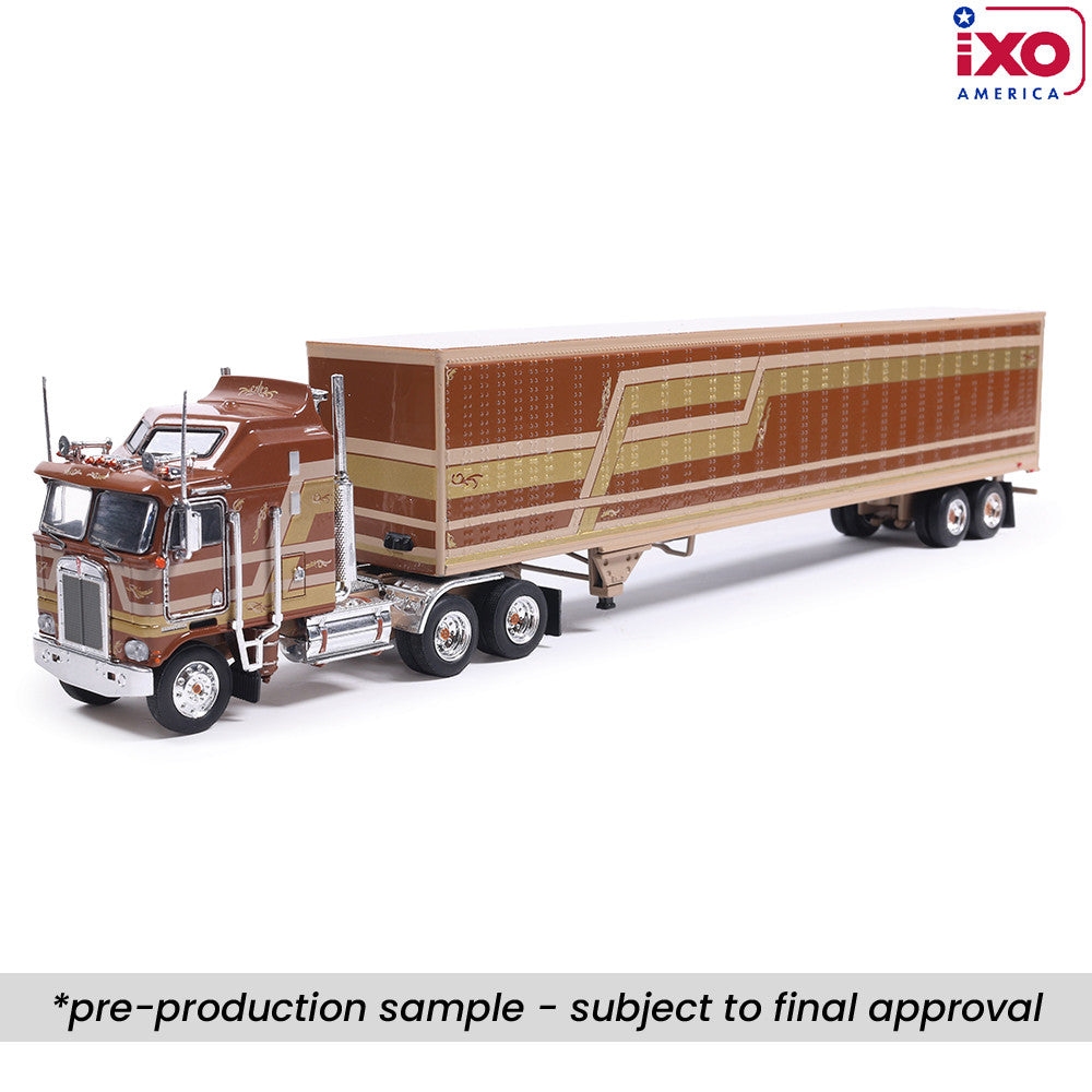 (PRE-0RDER 2026) 1976 Kenworth K100 Aerodyne w/Trailer - (Brown/Beige)