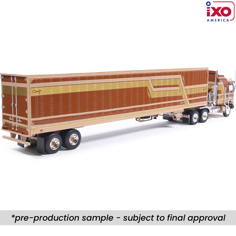 (PRE-0RDER 2026) 1976 Kenworth K100 Aerodyne w/Trailer - (Brown/Beige)
